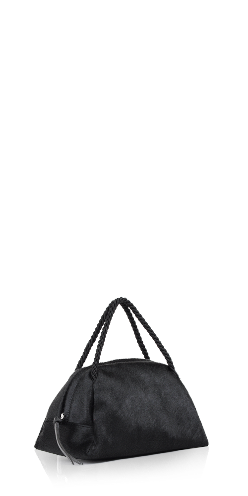 Maryam Nassir Zadeh Sun Purse Black Pony | Maison Rogue