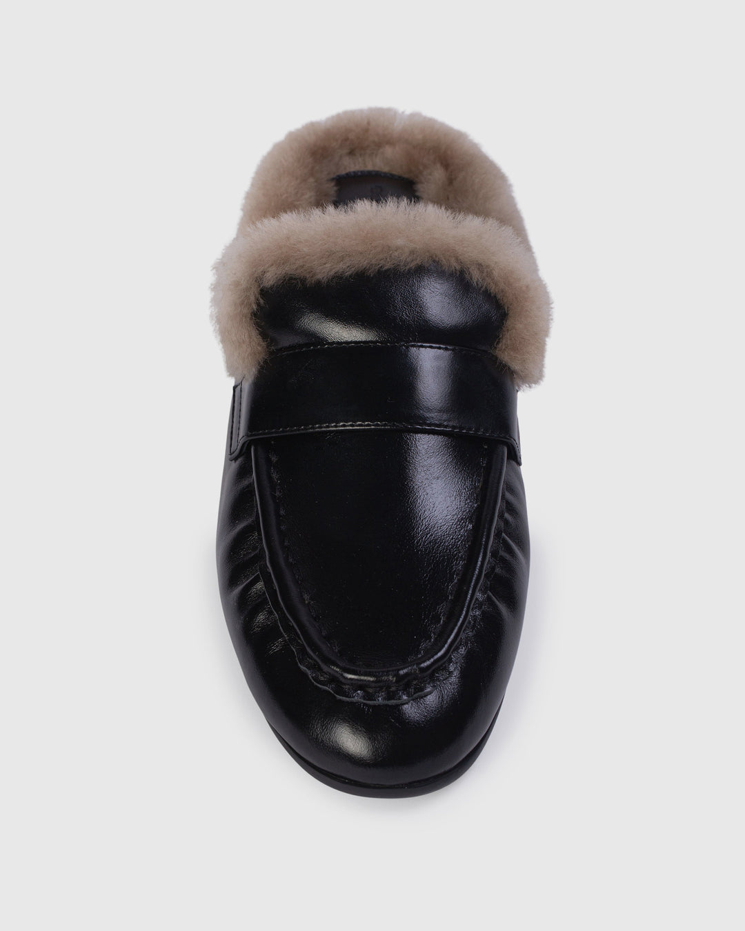 Theo Leather Mules Black