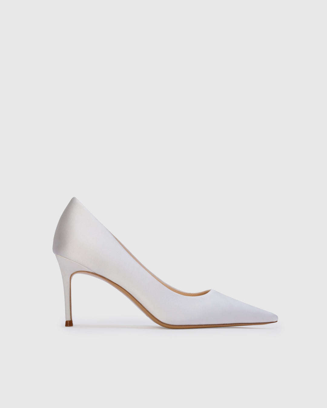 Mia 80mm Pumps White Satin