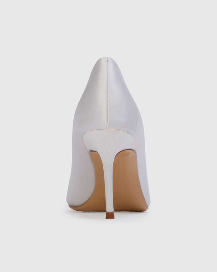 Mia 80mm Pumps White Satin