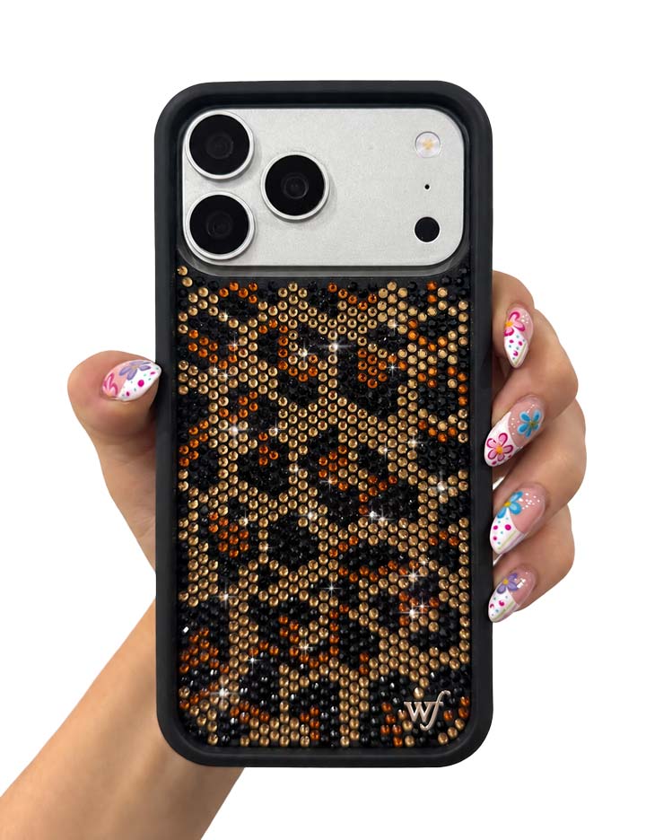 Rhinestone Meow iPhone Case
