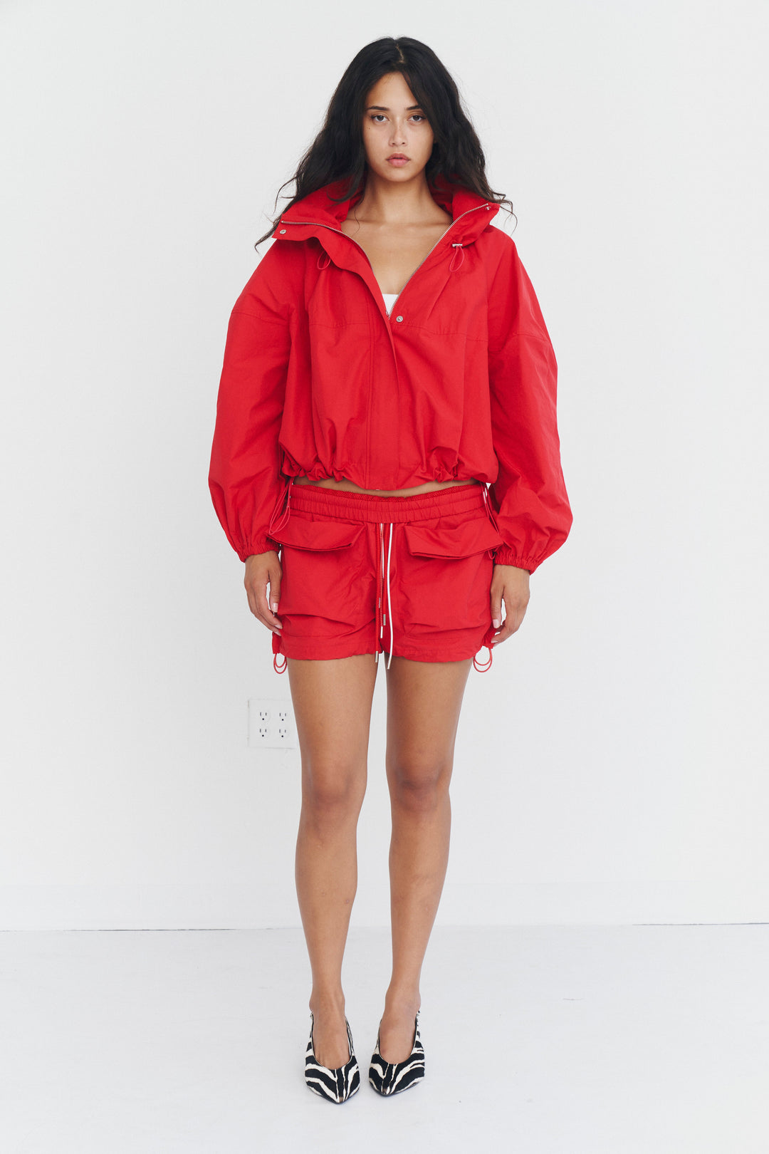 Alma Anorak Jacket Red