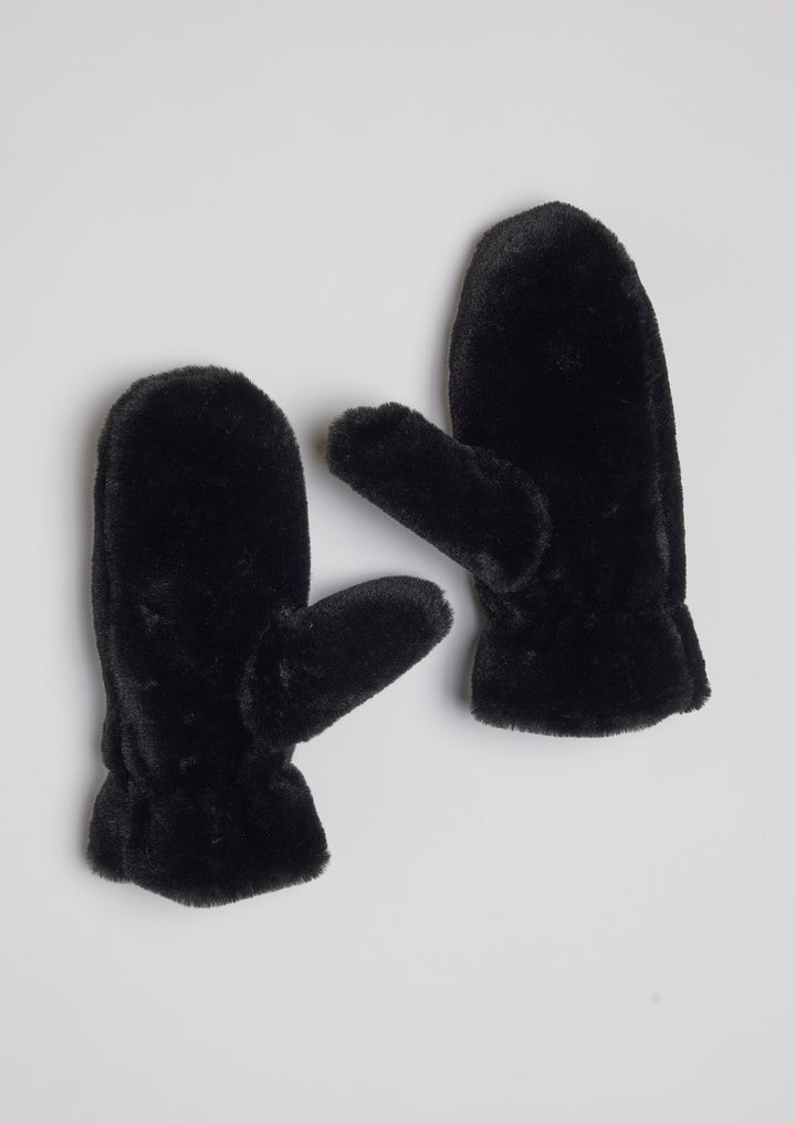 Faux Fur Mittens