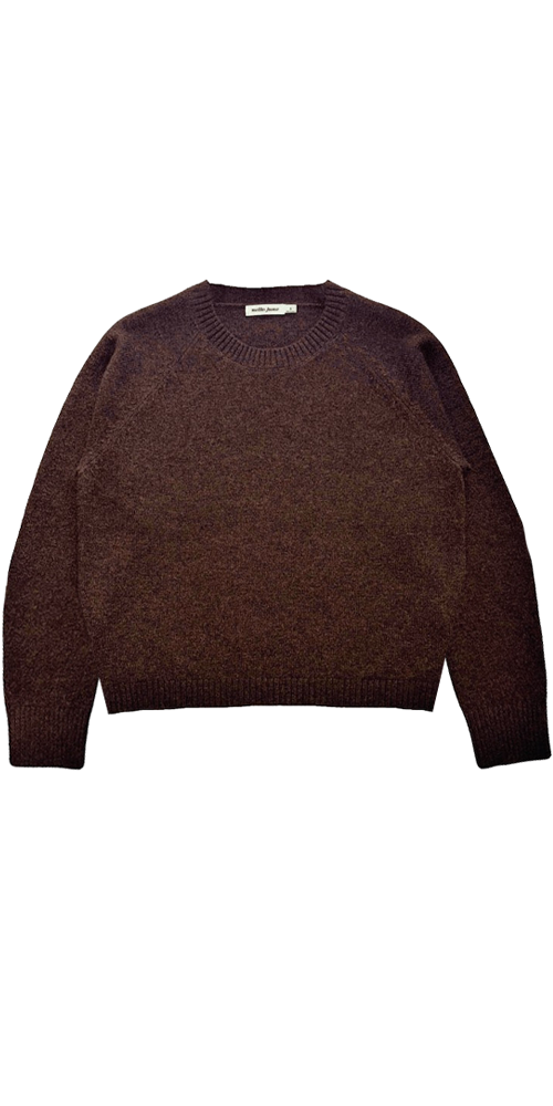 Nello Crewneck Sweater in Chocolate Brown