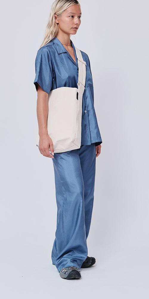 Crossbody Midi Bucket Natural Cotton