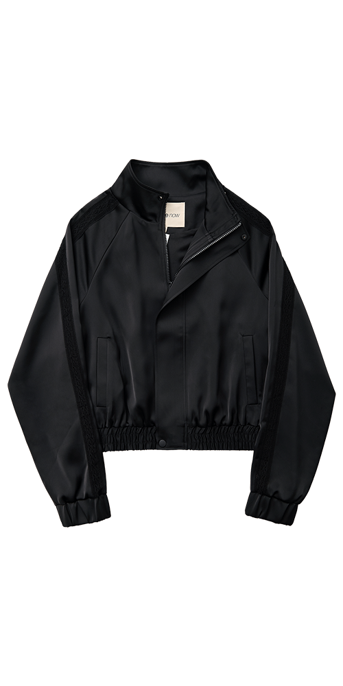 Leiseu Track Jacket Black
