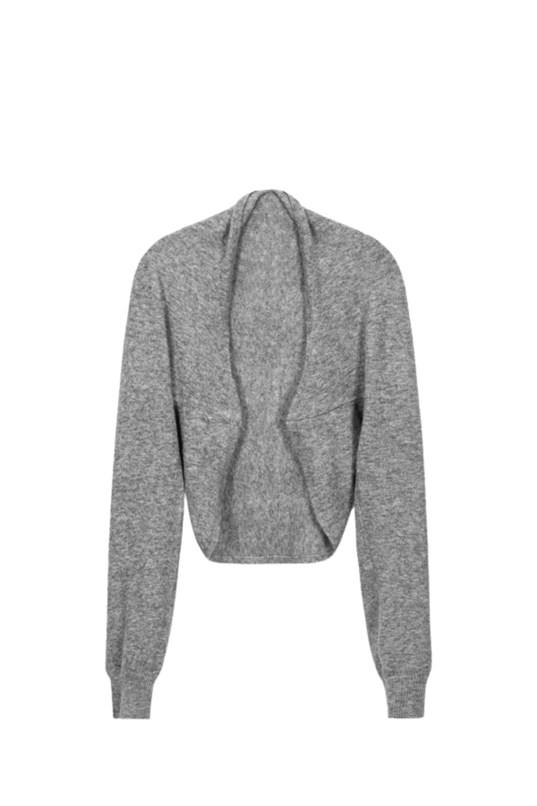 Cashmere Wool Multi-Way Bolero Top Heather Grey