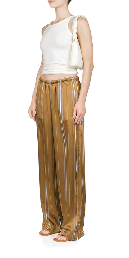 High Neck Fitted Tank Cream