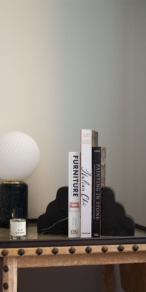 Cloud Bookend Nero Marble