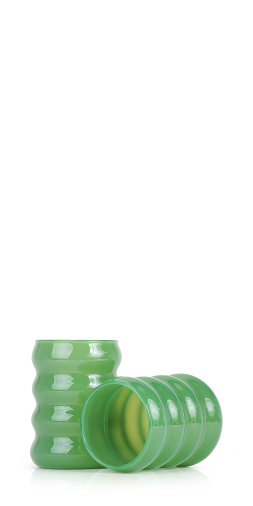 Opaque Ripple Cup Set Jade