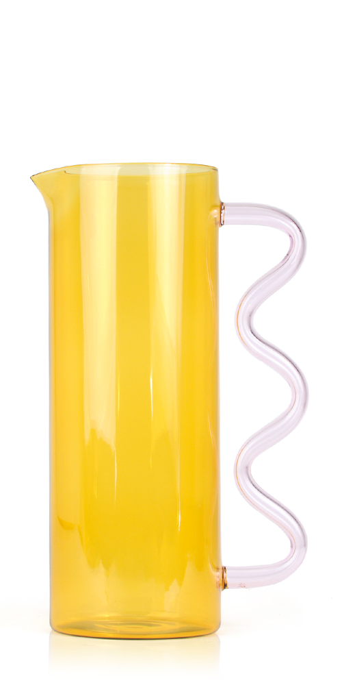 Wave Pitcher Yellow/Pink
