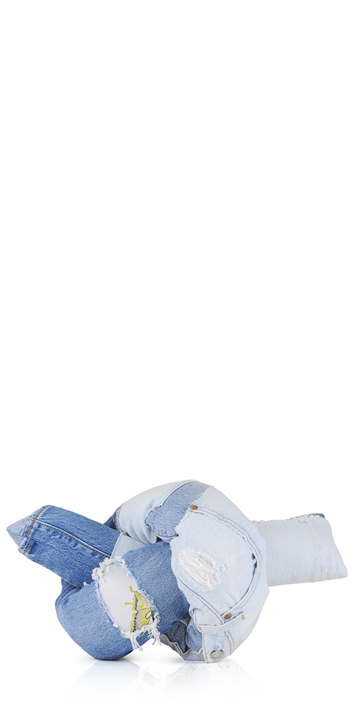 Denim Baby Knot Pillow III