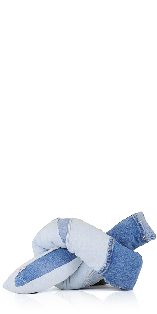 Denim Baby Knot Pillow III