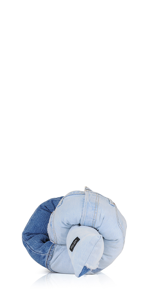 Denim Baby Knot Pillow III