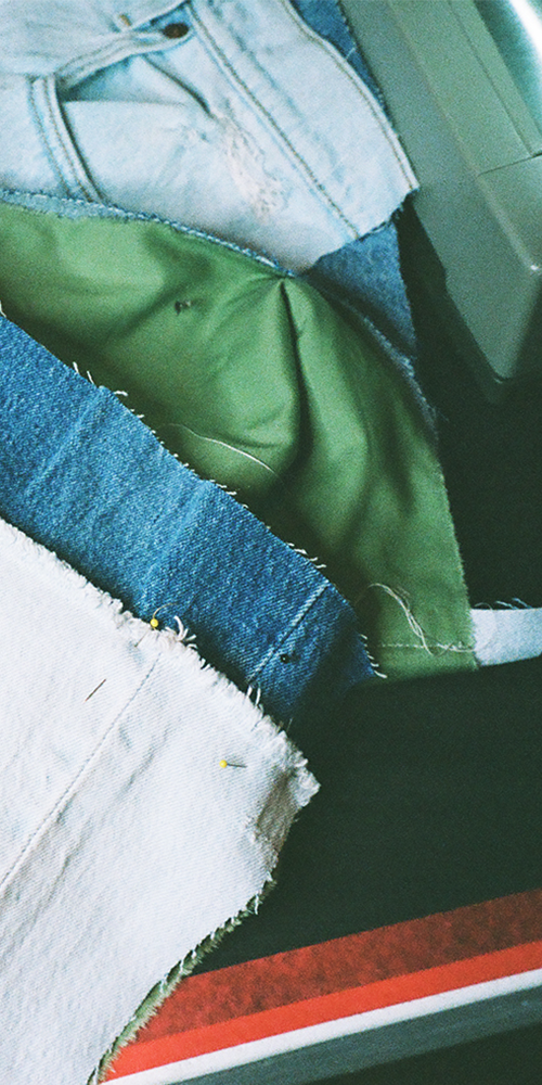 Denim Baby Knot Pillow III