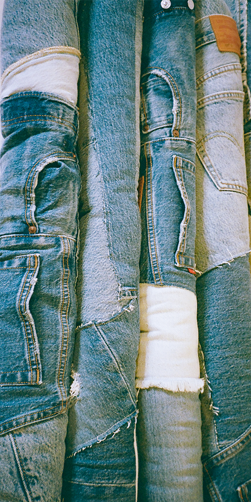Denim Baby Knot Pillow III