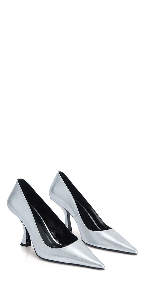 Viva Pump Silver Leather