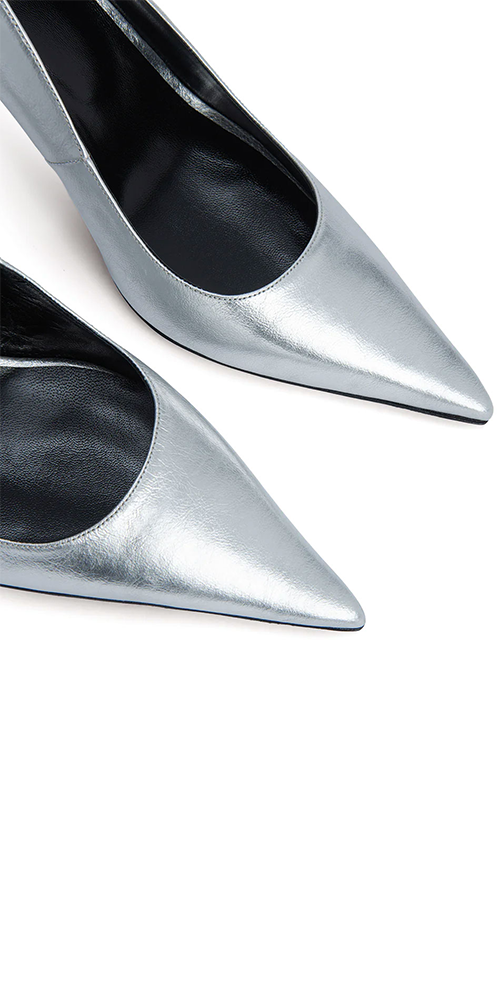 Viva Pump Silver Leather