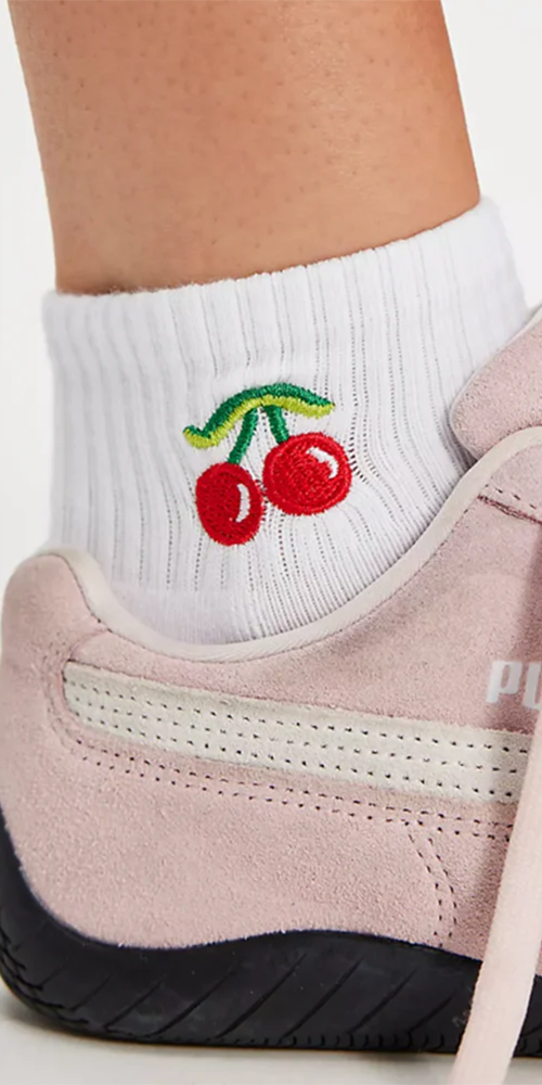 Very Cherry Grip Socks