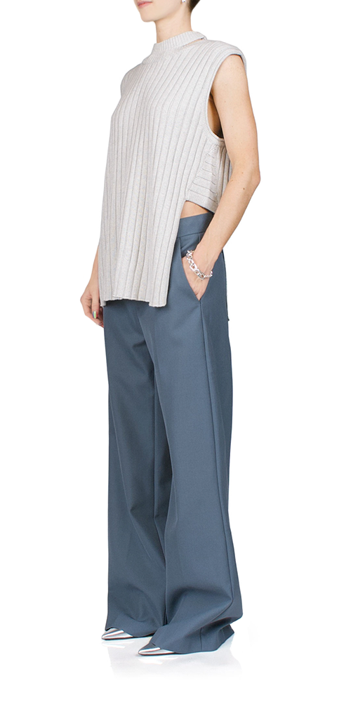 Deconstructed Rib Knit Tunic