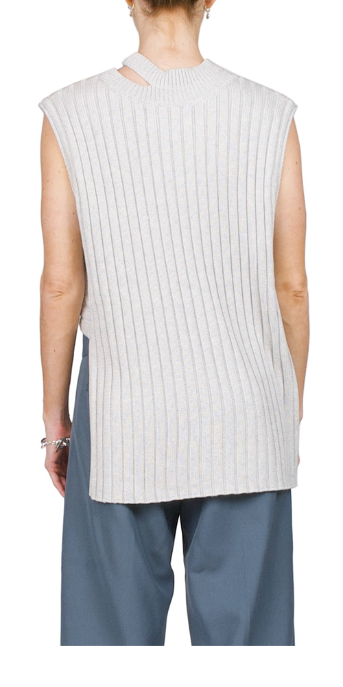 Deconstructed Rib Knit Tunic