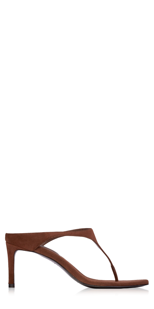 Laurel 65 Suede Mule Brown
