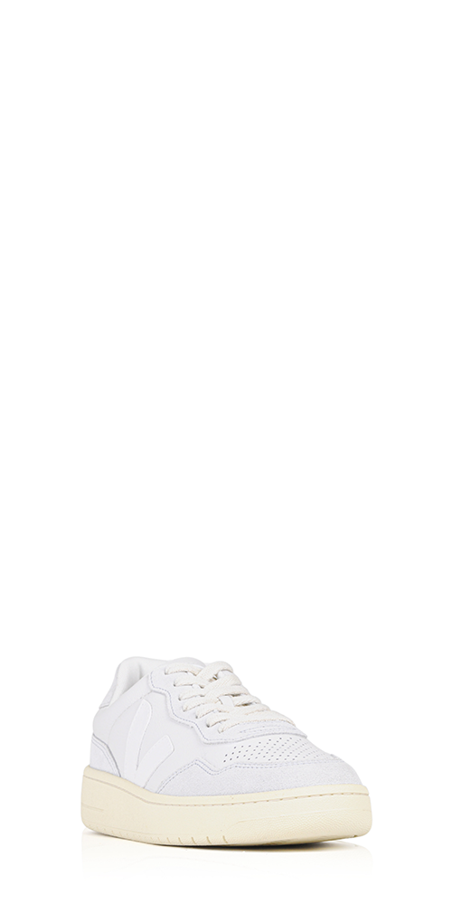 V-90 Leather Sneakers Gravel White