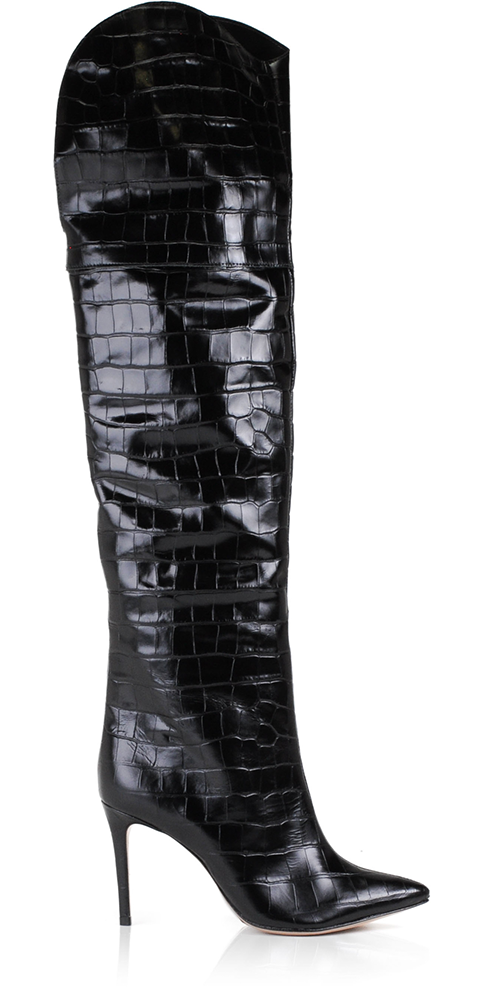 Sz 8.5/39-EUR Schutz Black Leather Thigh Boots, Super Classy & Comfy