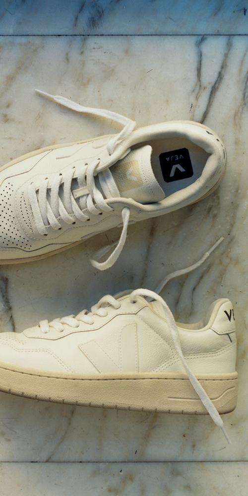 V-90 Leather Sneakers White - Main Image