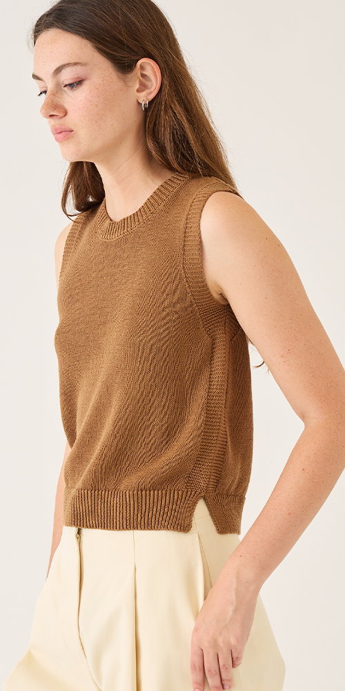 Olympia Cotton Linen Top
