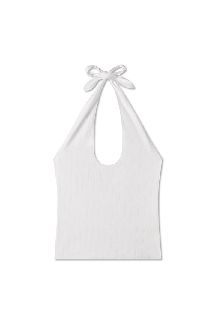 Pauline Pointelle Halter Top