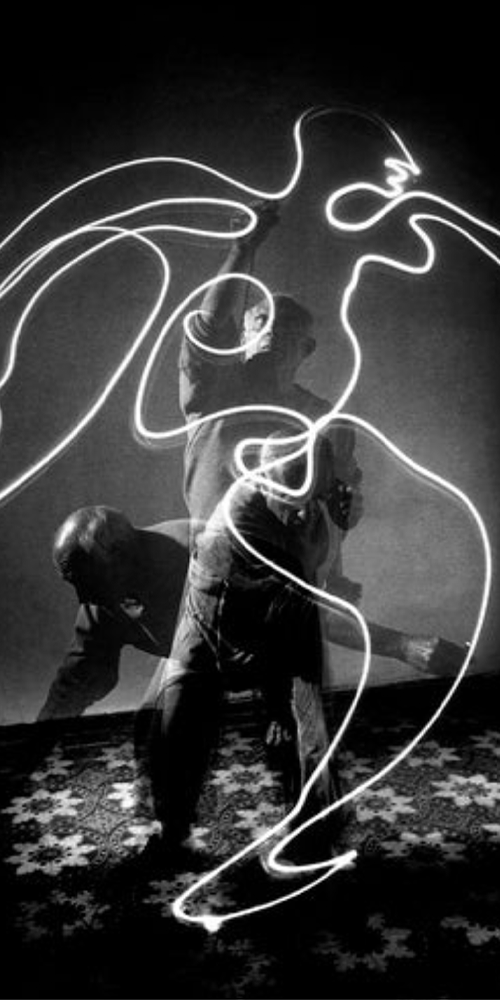 Picasso, Light Painting Multiple Exposure