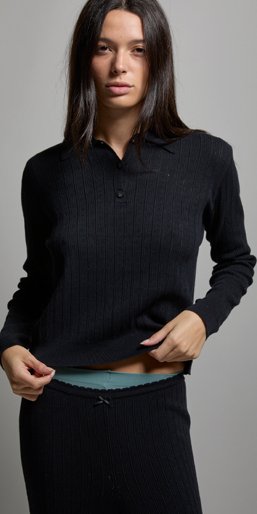 Paloma Pointelle Polo