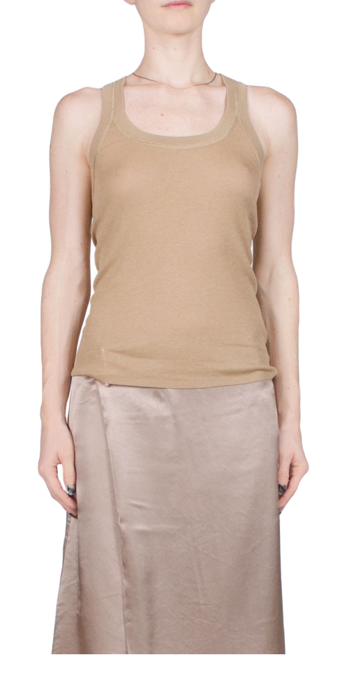 Skinny Rib Cami Sand