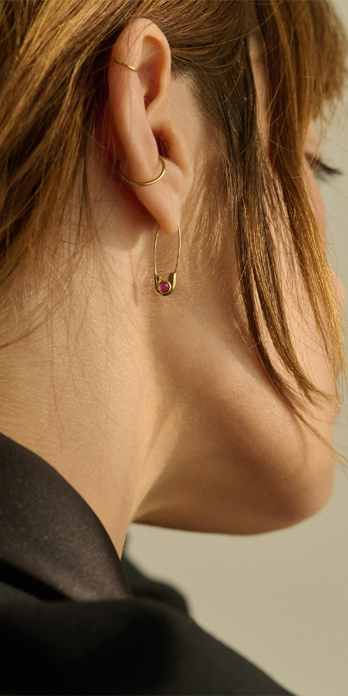 Cirque Safety Pin Earring