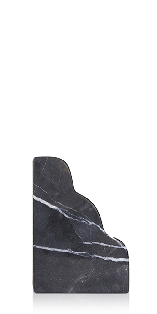 Cloud Bookend Nero Marble