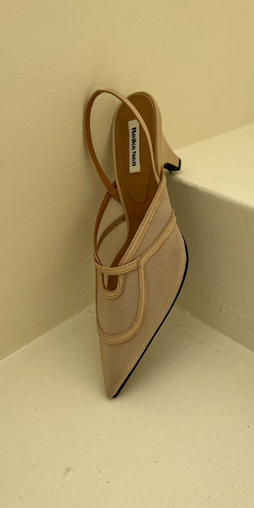 Gib Slingbacks Beige