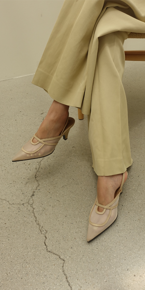Gib Slingbacks Beige