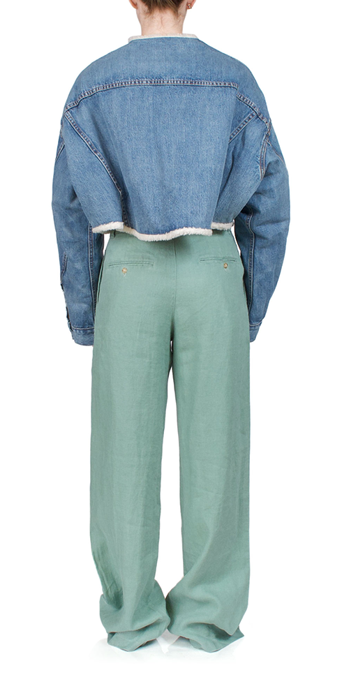 Blake Oversized Cropped Denim Jacket