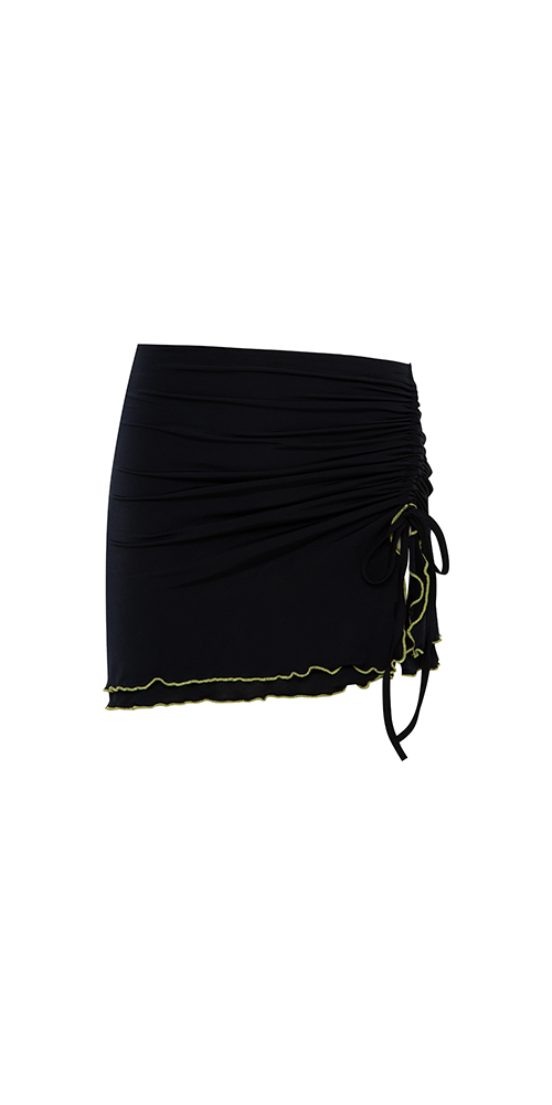 Nila Ruched Jersey Mini Skirt