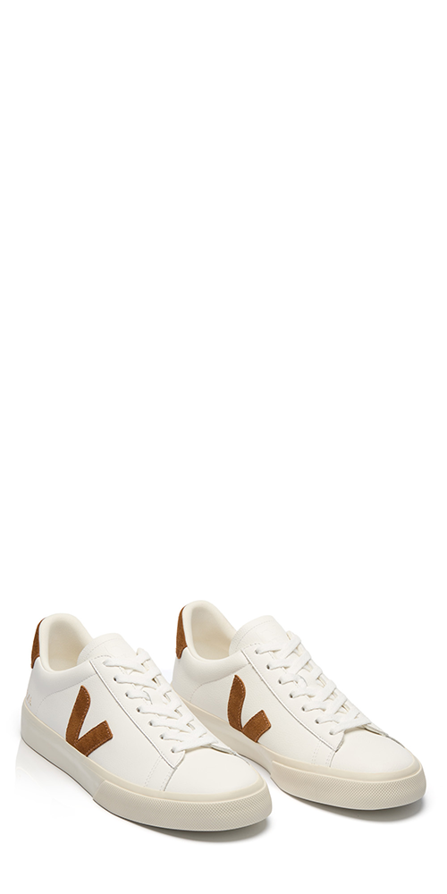 Campo Leather Sneakers White Cognac