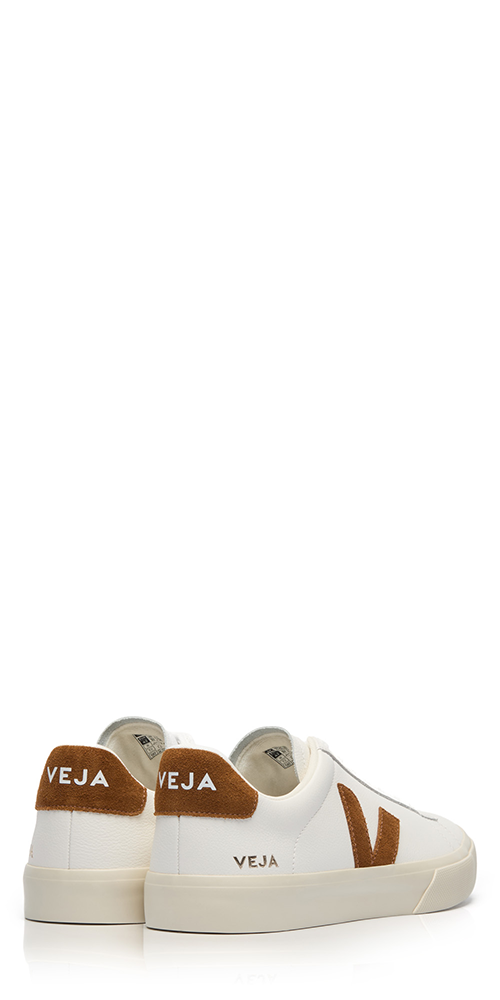 Campo Leather Sneakers White Cognac