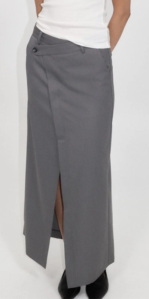 Deconstructed Waist Maxi Skirt