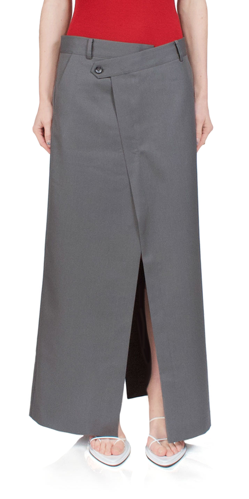 Deconstructed Waist Maxi Skirt