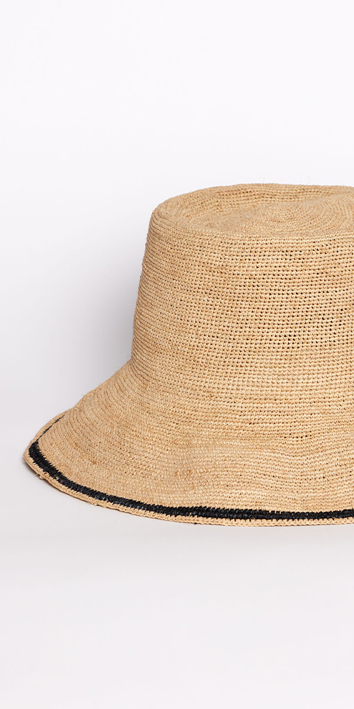 Stripe Modern Crochet Bucket Hat