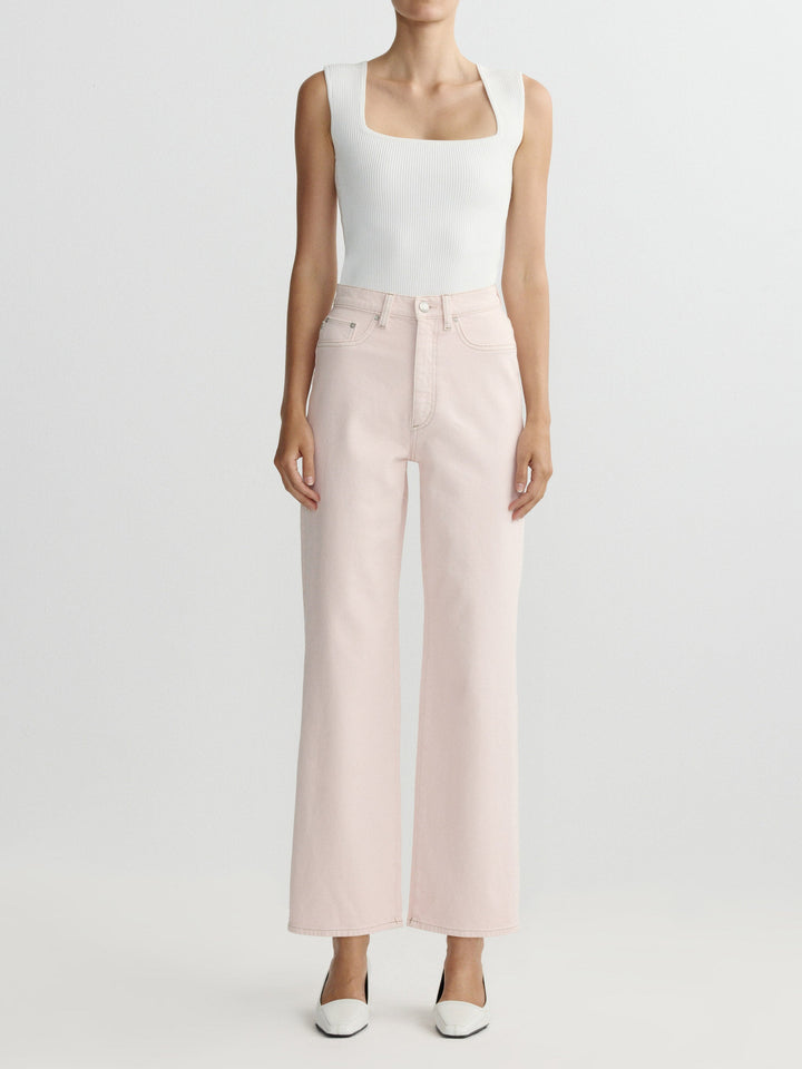 Karmine Refined Wide Leg High Rise 28" Jeans Ballet