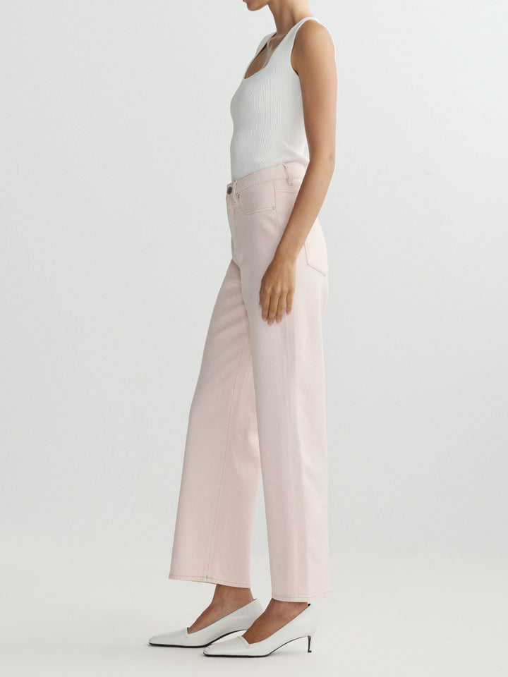 Karmine Refined Wide Leg High Rise 28" Jeans Ballet