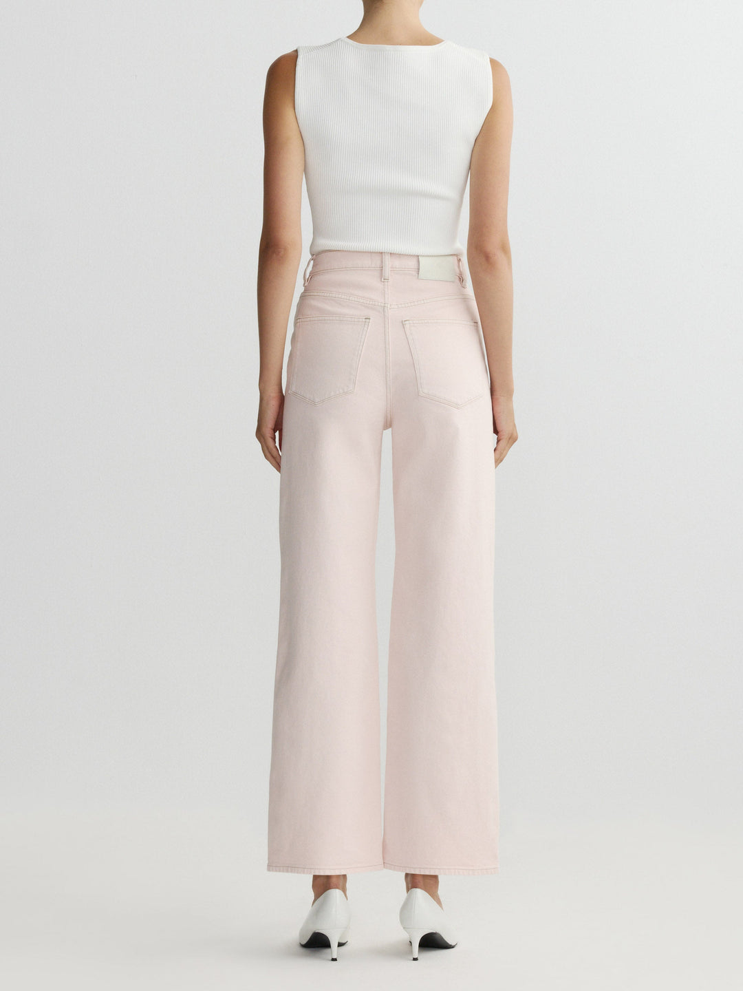 Karmine Refined Wide Leg High Rise 28" Jeans Ballet