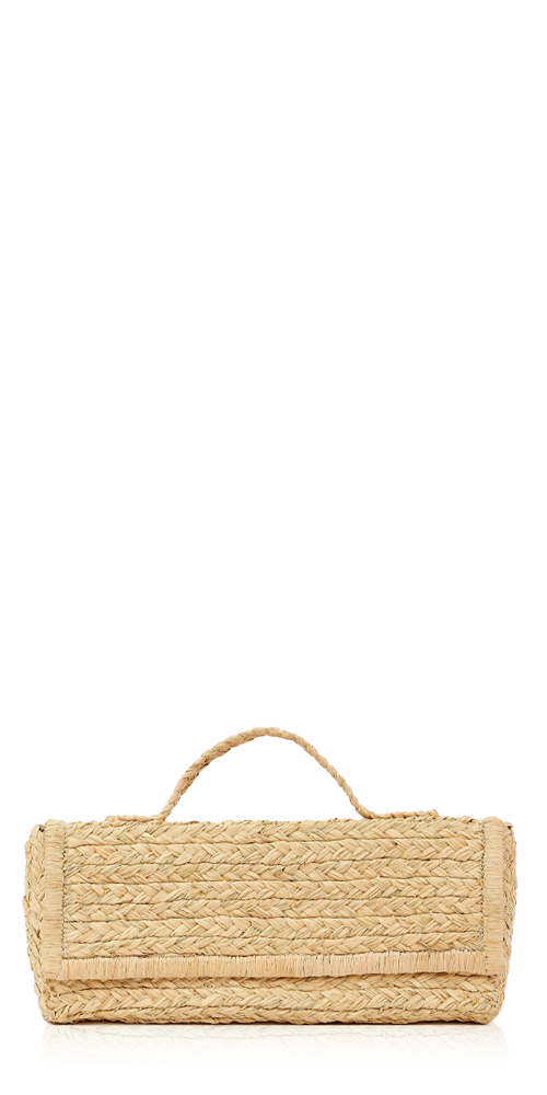 Brady Straw Clutch Natural