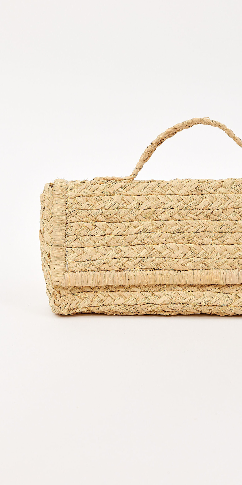 Brady Straw Clutch Natural